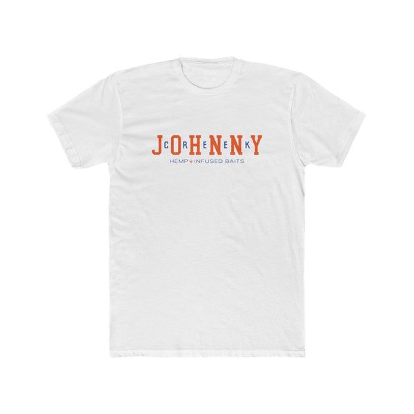 Johnny's Block Font Tee Solid White