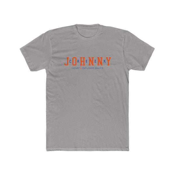 Johnny's Block Font Tee Solid Light Grey