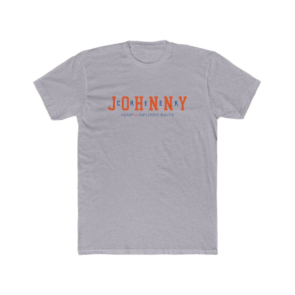 Johnny's Block Font Tee Heather Grey