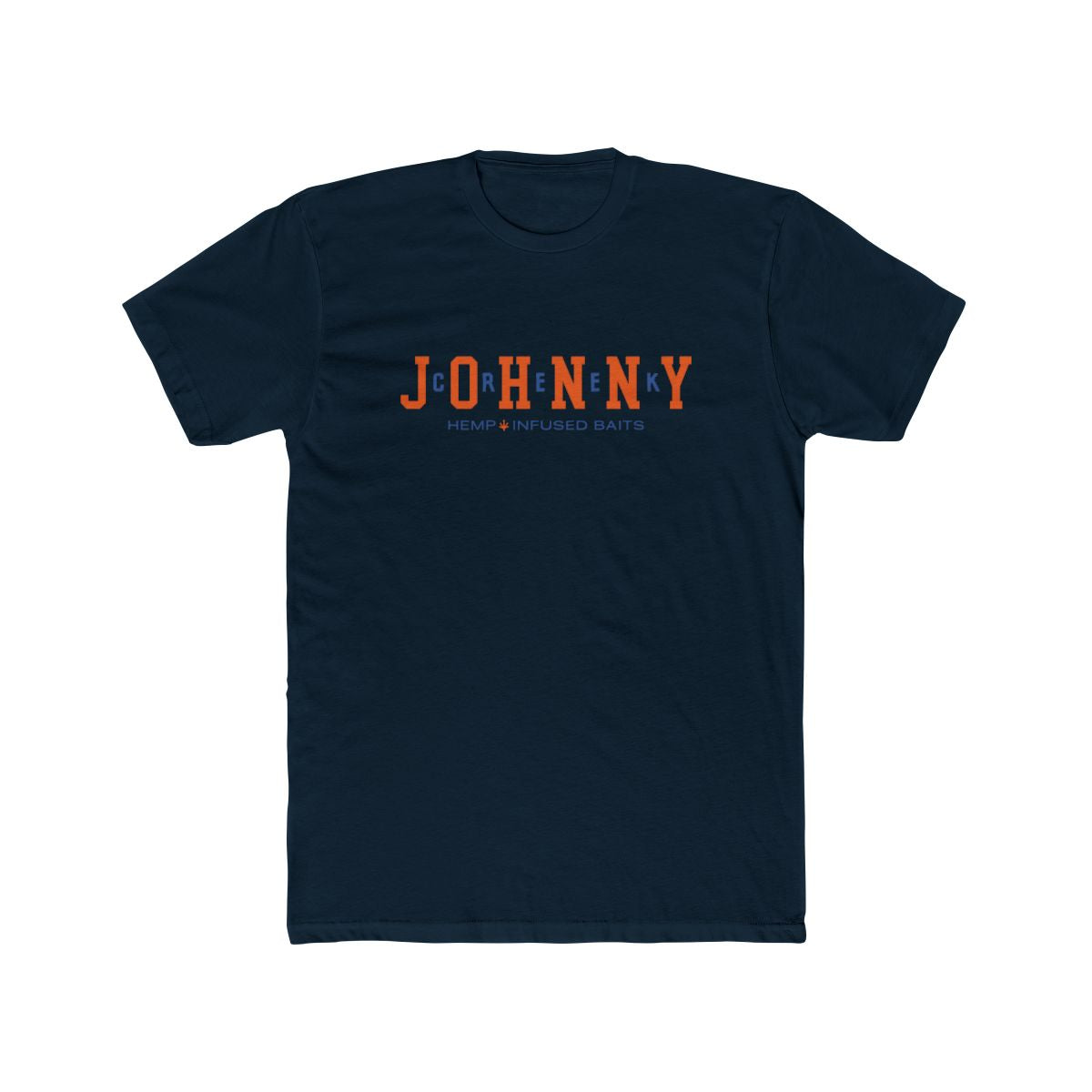 Johnny's Block Font Tee Solid Midnight Navy